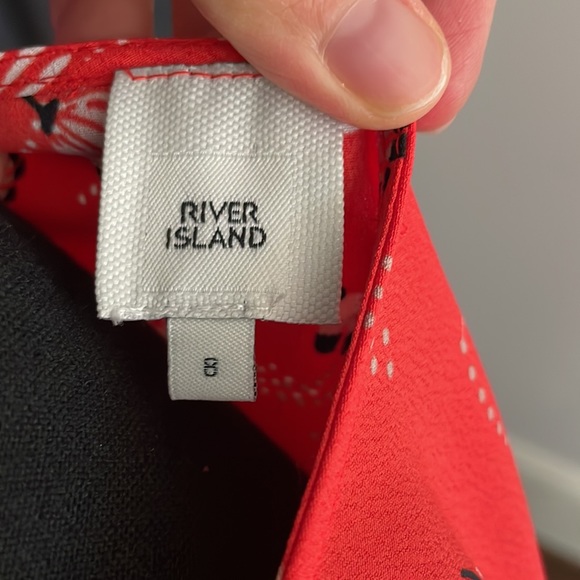 Orange and Black River Island Summer Dress - Picture 4 of 4